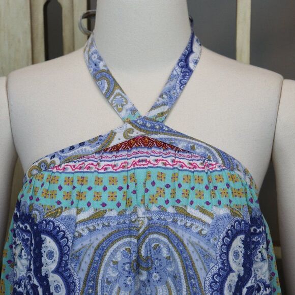 Speechless Boho Halter Tie Neck Dress Size M New - Picture 4 of 10